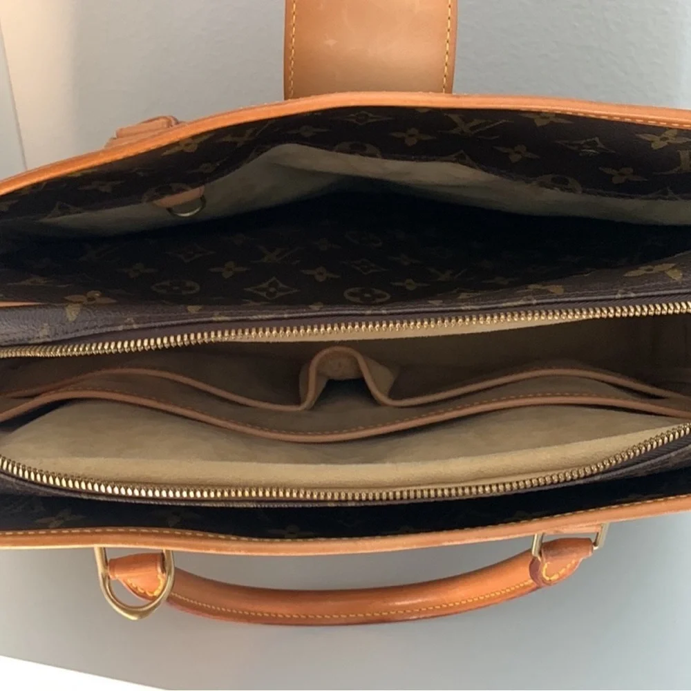 Louis Vuitton Monogram Rivoli Briefcase Laptop Handbag